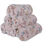 BVAGSS 6 Pack Small Dog Blanket, Super Soft Warm Pet Cover Blankets, Paw Print Puppy Fleece Flannel Blanket for Small Medium Dogs and Cats MW003 - color: Beige Paw, size: 6 Pack of 23.6x15.7 Inches