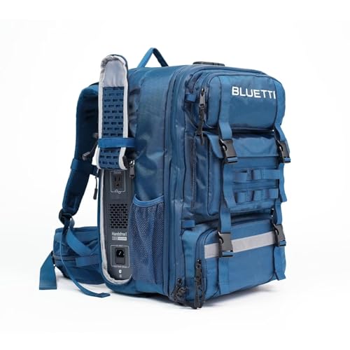 BLUETTI Handsfree 1 Portable Power Station, 268.8Wh 300W LiFePO4 Backpack Solar Generator with a 42L Drone Backpack, All in One Solar Power System for Hiking, Photography, Travel(Solar Panel Optional) - style: BLUETTI Handsfree 1