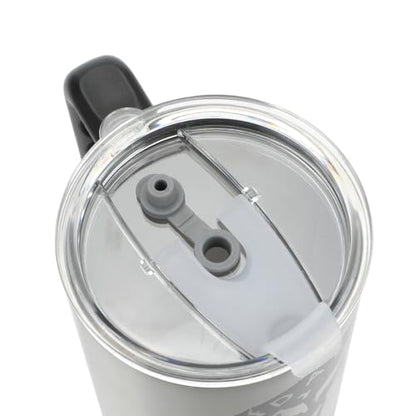 Bioworld Star Wars Mandalorian Mythosaur Skull Bounty Hunter Logo 40 Oz Silver Stainless Steel Tumbler - color: Mythosaur Skull