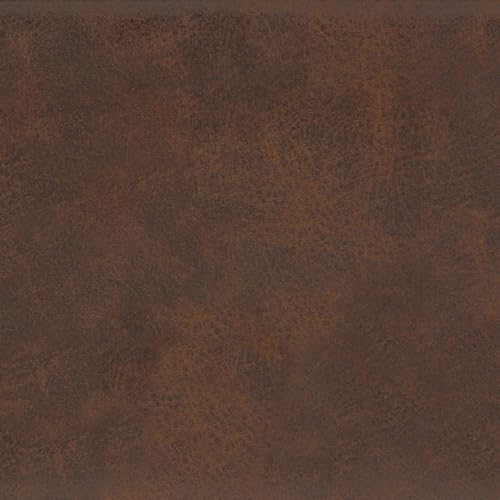 SIMPLIHOME Carlson Ottoman Bench - 45 inch Wide Upholstered Vegan Leather Rectangle Ottoman in Distressed Chestnut Brown, Mid Century Modern Bench for Bedroom or Living Room with Padded Seat - color: Distressed Chestnut Brown, style: Ottoman Bench