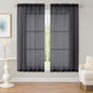 OWENIE Sheer Black Curtains, Sheer Curtains 63 inch Length 2 Panels Set, Rod Pocket Voile Fimly Sheer Drapes for Living Room Bedroom, 2pcs, Black, Each 59" W x 63" L - color: Black, size: 59"W x 63"L (Pack of 2)