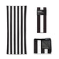 Nomadix Original Towel - Perfect for Beach, Pool, Travel, Camping, Yoga - Made with Recycled Materials - Super Absorbent - Sand Resistant - Cabana Stripe Black - 72.5x30 - color: Cabana Stripe Black