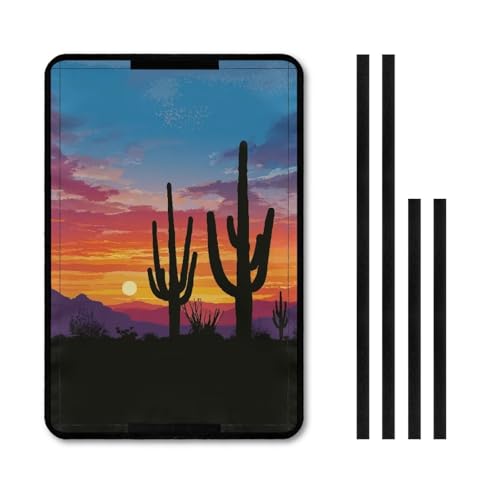 Arizona Sunset RV Blackout Window Cover Cactus RV Door Window Shade for Camper Easy to Install Travel Trailer Door Blackout Window Shade 16 * 25 Gift for Friends - color: Arizona Sunset Print