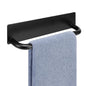 Livabber Self Adhesive Hand Towel Holder- 304 Stainless Steel Hand Towel Bar for Bathroom Kitchen Stick on Wall, Towel Ring No Drilling, 9 Inch (Black) - color: Black