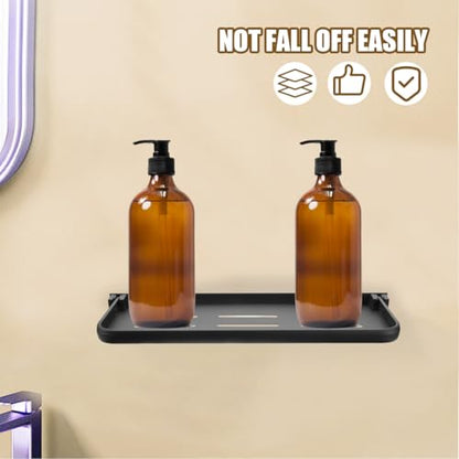 MAGICLULU Foldable Wall Shelf for Rv Organization Rack Retractable Laundry Accessories and Bath Essentials Storage
