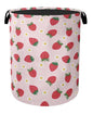 Cute Pink Strawberry Laundry Basket, Extra Large Foldable Hamper for Bathroom/Laundry/Bedroom/Dorm, Washable Fabric Storage Bin with Handle - color: Cute Pink Strawberry