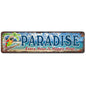 Paradise Novelty Metal Tin Signs 4x16 Inches - color: V-117