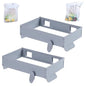 Foldable Trash Bag Holder - 2Pcs Wall Mounted Foldable Kitchen Trash Can Rack, Multifunctional Portable Hanging TrashHolder, for Cupboards Kitchen Cabinets Doors Toilets (Gray*2) - color: Gray*2