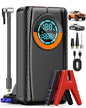 Jump Starter with Air Compressor, Car Battery Jump Starter (8.0 Gas/7.0L Diesel), Battery Jumper Starter Portable Jump Box, 12V Portable Car Jump Starter with Tire Inflator, LED Light (Classic)