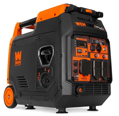 WEN Quiet and Lightweight 4800-Watt Dual Fuel RV-Ready Electric Start Portable Inverter Generator with Fuel Shut Off and CO Watchdog (DF480iX) - style: Dual Fuel + Electric Start