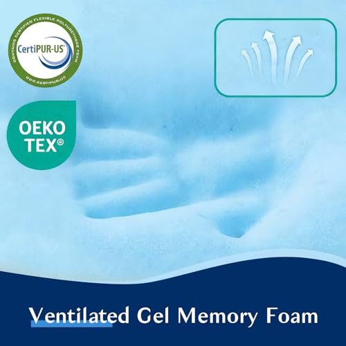 Stomach Sleeping Pillow for Shoulder and Neck Pain Relief, Thin Pillow for Sleeping- Cooling Memory Foam Pillows Flat Pillows for Stomach Sleepers,Low Profile 3.25-inches for Back Sleeper - size: 3.25"H (Standard) Super Slim