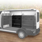Black Steel Cargo Van Shelving Storage System Adjustable Height Fit for Ford Transit Connect 2014+, Ram Promaster City, Chevy City Express, Nissan NV200 32" W x 43" H x 13" D - size: 32" W x 43" H x 13" D