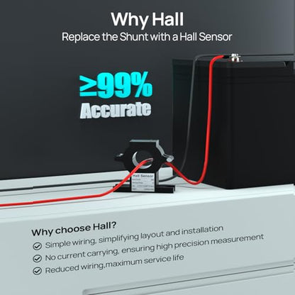 ECO-WORTHY Hall Sensor AC to DC Transmitter, Input 300A Additional Accessories for Battery Monitor - size: Hall Sensor