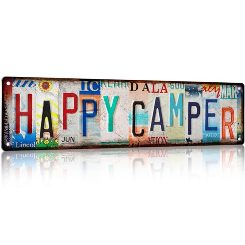 Camping Essentials Gear RV Accessories for Inside Camper Decor Must Haves Stuff Cool Gifts Men Travel Trailers Bedroom Wall Art 4x16 inch