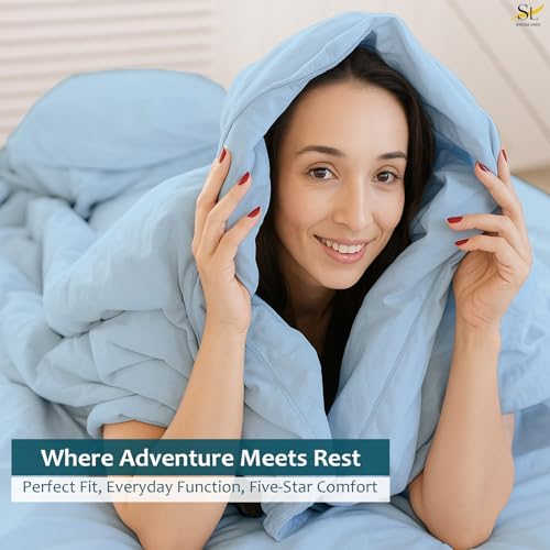 Shreem Linen Luxury 4 Piece Microfiber RV Sheet Set, Deep Pocket Fits Up to 10 inch, Soft, Wrinkle-Resistant, Camper, Travel Trailer Bedding, RV Full XL 48x80, Light Blue - color: Light Blue, size: RV Full XL - 48x80