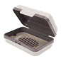 Leakproof Travel Soap Case with Lid and Removable Drain Tray - Portable Bar Soap Holder for Travel, Camping, Gym, Outdoor Use - Fits Most Standard Soaps - Made of Durable PP Plastic - color: Gray