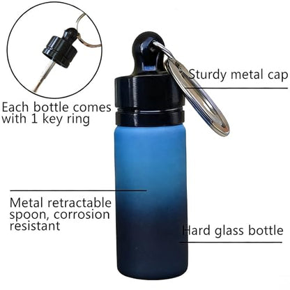 Travel Spice Kit, Airtight Spice Containers, Portable Travel Spice Containers, Mini Spice Dispenser for Seasoning Storage