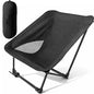Portable Camping Chair for Young Adults and Teens, Holds 220 LB, Lightweight & Compact Foldable Camp Chair for Backpacking Travel, Outdoor Folding Chair for Beach, Sports, Fishing, Lawn & Concert
