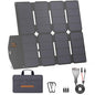SOKIOVOLA 100W Portable Solar Panel MC-4 Foldable Solar Panel Charger Kits 18V IP68 Waterproof Lightweight and Compact for Small Power Station RV Travel Outdoor Activities - color: 100 Silver Grey