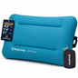 KingCamp Large Camping Pillow, Hybrid Inflatable Pillow with Soft Washable Foam Cover, Quiet Camp Pillow for Side Sleepers, Car Camping, Travel & Backpacking - color: Sky Blue