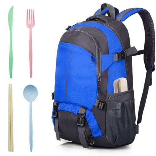 ELANE 4 Sets Reusable Travel Utensils Set with Case,Camping Cutlery Set Reusable Cutlery Set with Case,Utensil Sets for Lunch Picnic Daily Use Outdoor - color: color 2