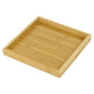 Natural Bamboo Serving Tray Platter 9.75 x 9.75 Square, Bamboo - color: Bamboo, size: 9.8" x 9.8" x 1.2"