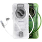 HEIKLN Hydration Bladder 1.5L-2L-2.5L-3L,Leak Proof Water Reservoir, BPA Free Military Water Storage Bladder Bag Hydration Pack Replacement Easy Clean for Bicycling Hiking Camping Hunting Running - color: 2L Green+White
