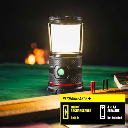 COAST EAL30R 1000 Lumen Rechargeable Emergency Camping Lantern with Warm, Day, Red & Red Flashing Mode, Foldeable Handle, 15 Hours of Runtime