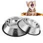 YUDANSI 2 Stainless Steel Dog Bowls, Puppy Cat Feeding Bowls, Shallow Cat Dish with Rubber Base, Mini and Small Pet Feeder Food Water Plate (XS-6oz) - size: XS-7oz