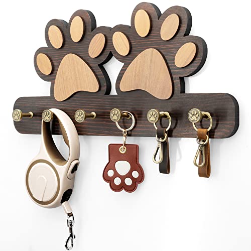 MTERSN Key Holder for Wall - color: Dark Brown