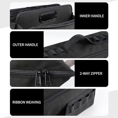 Naturehike Folding Tool Bag, Multifunctional Tool Storage Bag, Zippered Duffel Bag, Water Repellent Tool Origanizer - color: Night Black