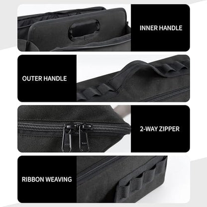 Naturehike Folding Tool Bag, Multifunctional Tool Storage Bag, Zippered Duffel Bag, Water Repellent Tool Origanizer - color: Night Black