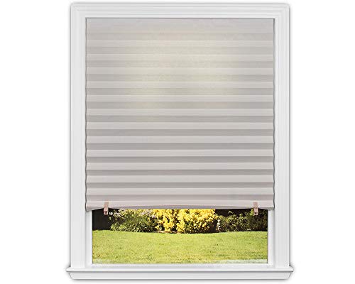 Redi Shade No Tools Original Light Filtering Pleated Paper Shade Natural, 36" W x 72" L, 6 Pack - color: Natural, size: 36" W x 72" H