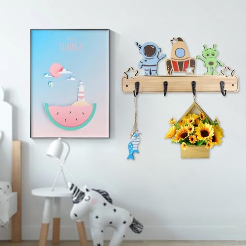 Dog Leash Holder for Wall Mount, Farmhouse Wooden Dog Claw Hooks, Paws Key Rack Accessories for Rustic Home Decor (Space) - size: space