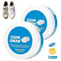 White Shoe Cleaning Cream, 2PCS Shoe Cleaner,Multipurpose No-Wash Solid Comes with Sponge Deep Cleaning, Shoes Clean Cream