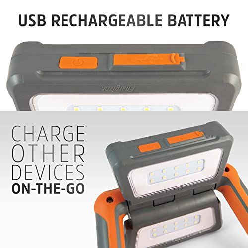 Energizer Rechargeable LED Lantern, Bright Multi-Panel Work Light, Water-Resistant Camping Lantern, Micro-USB Charging Cable, Pack of 1