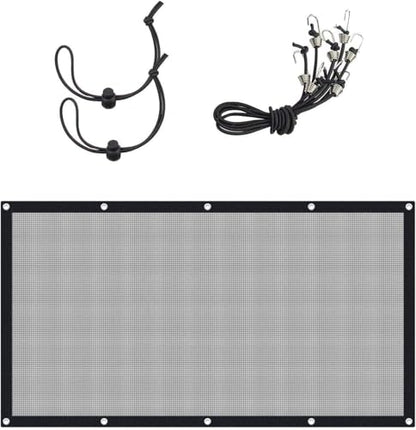 Dog Car Barrier Vehicle Pet Barrier Backseat Mesh Dog Car Divider Net with Adjusting Rope and Hook Suitable for SUV Pickup and Small Car (43in x 23.6in) - size: 43 x 23.6 Inch