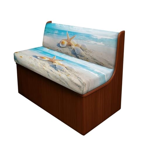 Beach Sea Starfish Sofa Cover Couch Cover for Rv with Elastic Edge, Universal Furniture Protector Rv Sofa Cushion Covers for Pets Couch Cover Bench Cushion Covers for Camper Accessories - color: Beach Sea Starfish Pattern