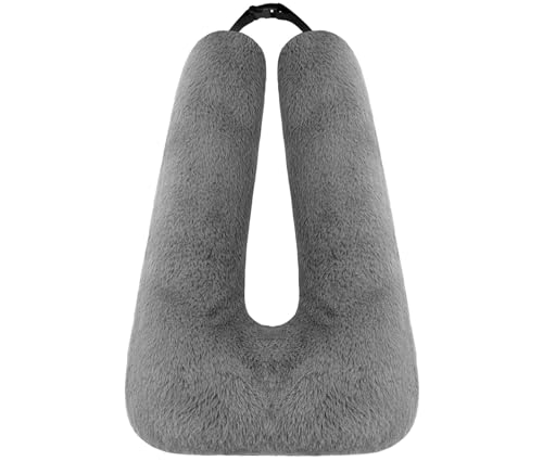 Swemos Travel Pillow, Car Pillow for Kids & Adults - Ergonomic Travel Pillows Sleeping Aid for Neck & Body Support, Car Travel Essentials Pillow on Road Trips-Gray - color: Gray