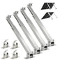 Solar Panel Mounting Brackets, 2 Sets Adjustable Solar Panel Tilt Mount Brackets, 14-27IN Adjust Solar Panel Rack, Support up to 100-450 Watt Mounting Bracket Set, Portable Stand for Roof RV Boat - size: 14-27in adjustable-2 set