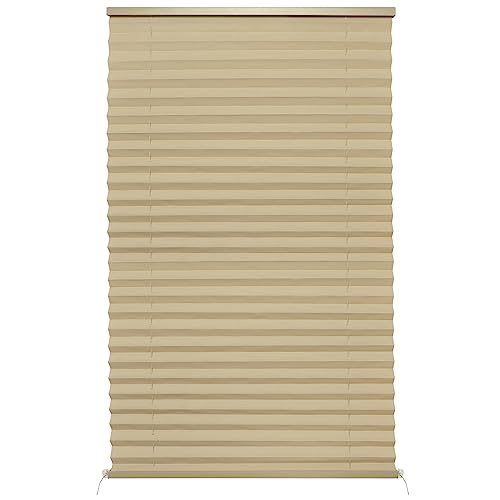 NOVINO RV Blinds for Camper Window,RV Window Shades Camper Blinds for Travel Trailer,Pleated Shade for Motorhome Motor Coach-14 W x 24" L - color: Cappuccino, size: 14"W x 24"H