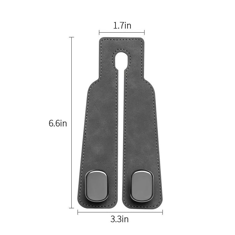 Car Hooks Car Seat Back Double Hooks Rear Seat Small Hooks Storage Hooks，Gray - color: Car Hooks gray