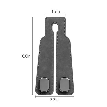 Car Hooks Car Seat Back Double Hooks Rear Seat Small Hooks Storage Hooks，Gray - color: Car Hooks gray