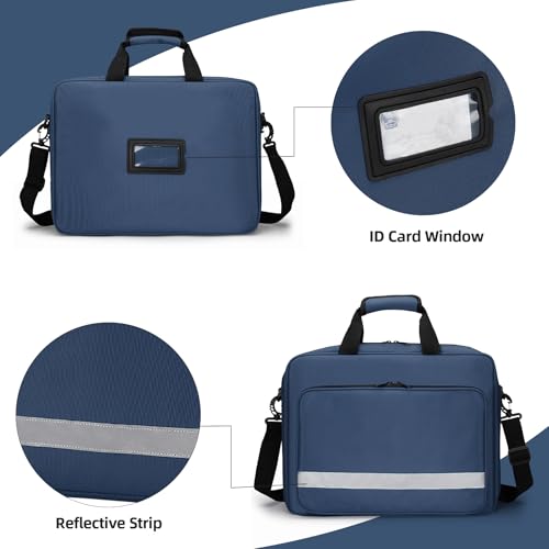Medical Bag Empty First Aid Bag Emergency Medicine Bag with 5 transparent visible pouches,Medical Bag Organizer Empty Medicine Mag for Traveling nurses
