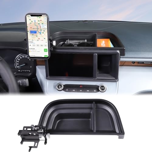 Aunginsy Center Console Dash Storage Tray Compatible with Ford Maverick 2022 2023 2024 Dashboard Multi-Functional Phone Holder Storage Box Organizer Tray Insert with Mobile Phone Mount Accessories - size: Type C