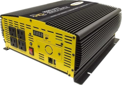 Go Power 3000 Watt Heavy-Duty Modified Pure Sine Wave Power Inverter, 12V to 120V AC, Surge Capacity - 4 AC Outlets for Running Multiple Appliances for RVs, Boats, Trucks, and Home Backup - size: 3000 Watt