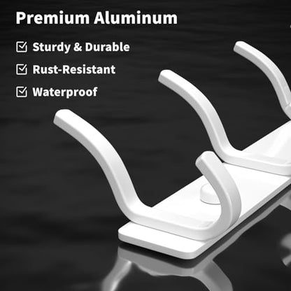 GWAAZXGZ White Coat Rack Wall Mount - 15 Inch Arc Shaped Design with 6 Hooks for Hanging Coats, Bags, and Towels in Entryway, Livingroom, Bedroom, Bathroom, and Kitchen, 1 Pack - color: White