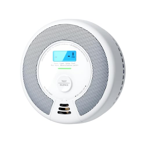 X-Sense Smoke Detector Carbon Monoxide Detector Combo, SC07, 1-Pack | 10-Year Sealed Battery (Not Hardwired), 2-in-1 Smoke & CO Detection, LCD Display, UL 217 & UL 2034 Certified - size: 1-Pack