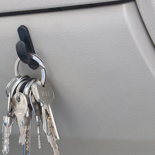 FAVOMOTO 4PCS Car Mini Hooks, Plastic Adhesive Car Dashboard Hook Seatback Organizer Vehicle Interior Accessories Stickers for Key Earphone Charging Cable