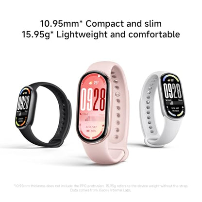 XIAOMI Mi Smart Band 10 (2025) Global Version - 1.72" AMOLED Display | 21 Days Battery Life | Touchscreen, Multi-Sport Tracker, Activity Tracker, Heart Rate Monitor | BT5.4 - (Glacier Silver) - color: Glacier Silver